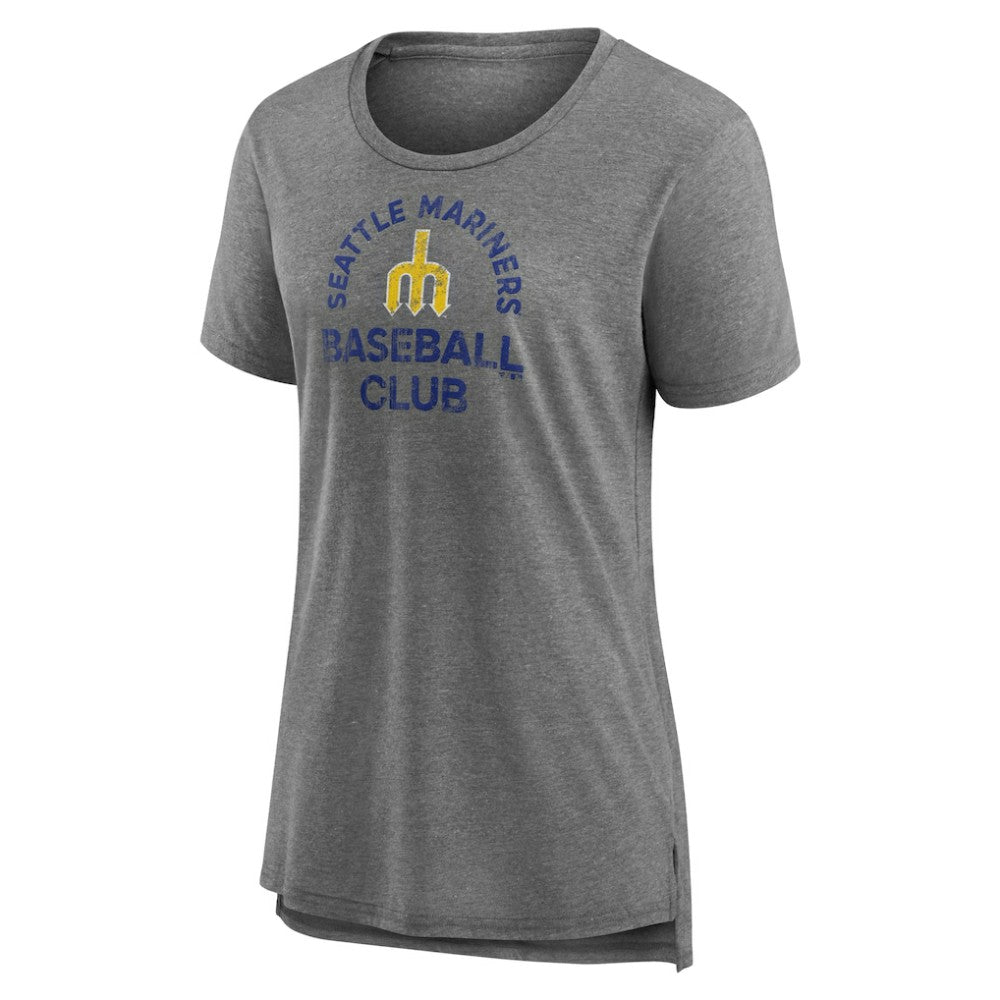 Seattle Mariners Women's Selected First Tri-Blend T-Shirt - Gray