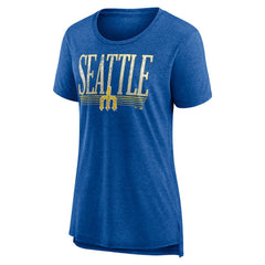 Seattle Mariners Women's Toppler Tri-Blend T-Shirt - Royal