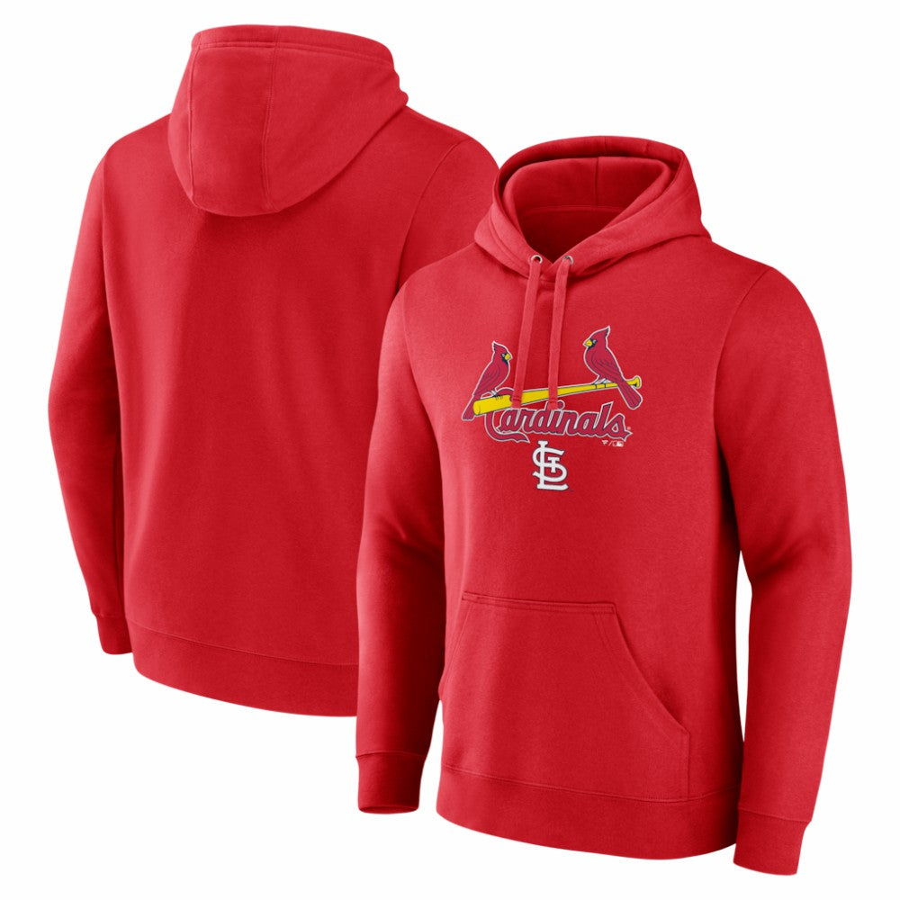 St. Louis Cardinals Team Lockup Pullover Hoodie - Red