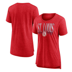 St. Louis Cardinals Women's Toppler Tri-Blend T-Shirt - Red