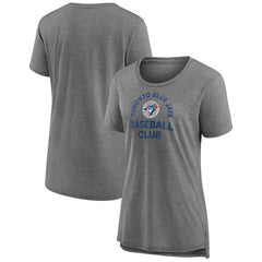 Toronto Blue Jays Women's Selected First Tri-Blend T-Shirt - Gray