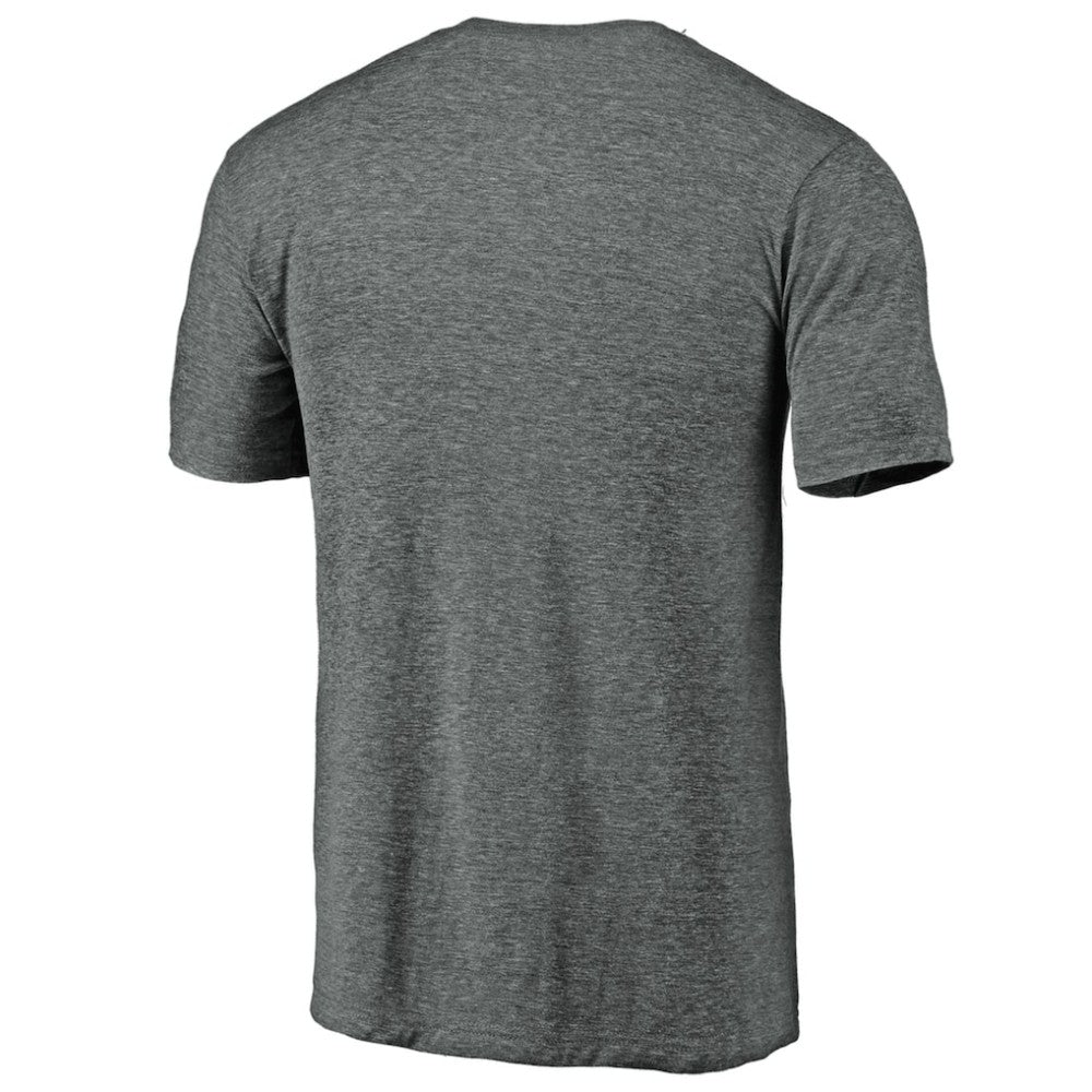 Detroit Tigers Weathered Official Logo Tri-Blend T-Shirt - Heather Gray