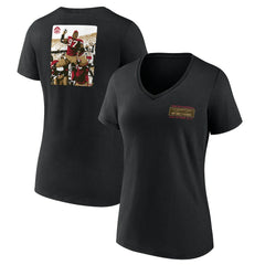 NFL San Francisco 49ers Bryant Young  Women's Hall of Fame V-Neck T-Shirt