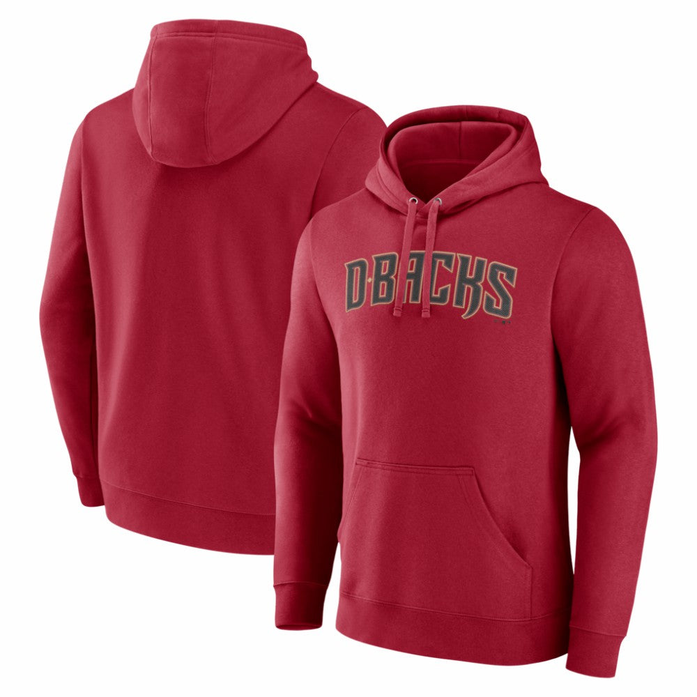 Arizona Diamondbacks Official Wordmark Pullover Hoodie - Red