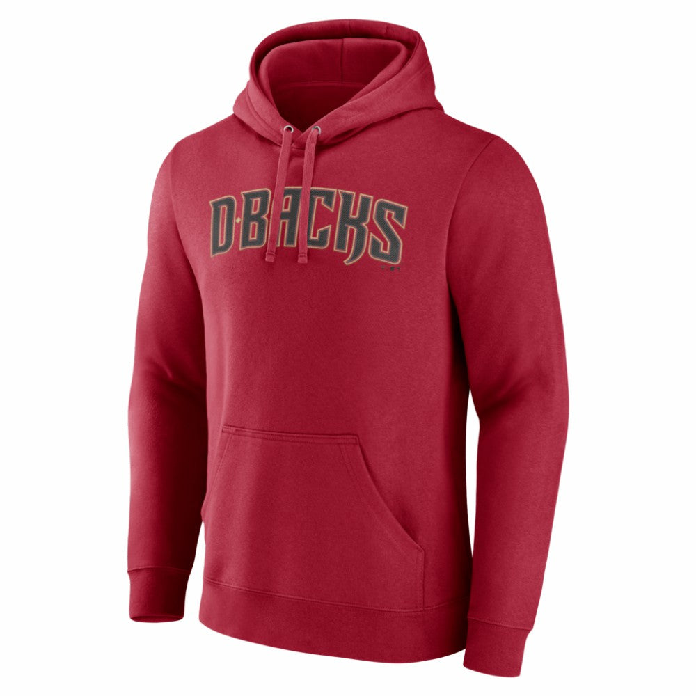 Arizona Diamondbacks Official Wordmark Pullover Hoodie - Red