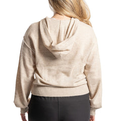 Los Angeles Dodgers Lusso Women's Beatriz Cashmere Pullover Hoodie - Natural