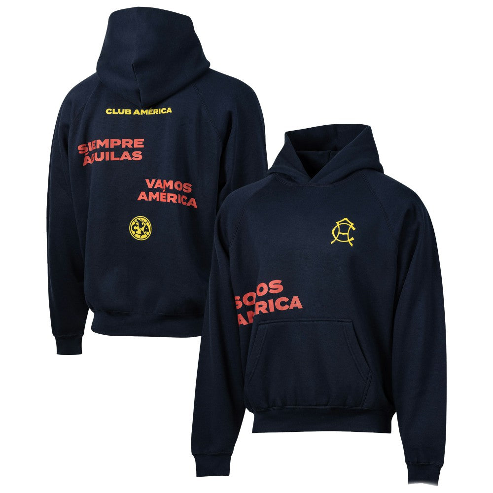 Club America Sport Design Sweden Overtime Oversized Raglan Hoodie / Soccer Sale