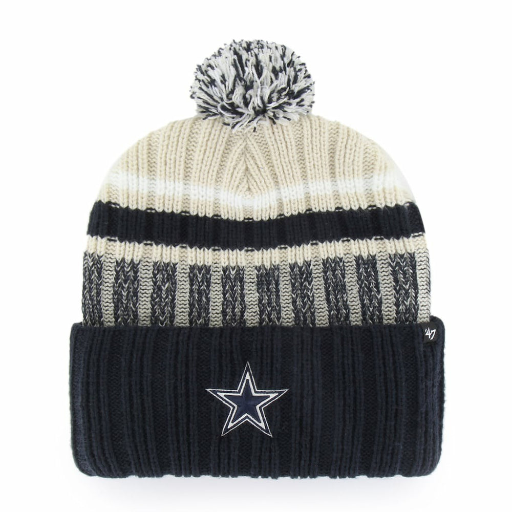 NFL Dallas Cowboys '47 Long Range Cuffed Knit Hat with Pom