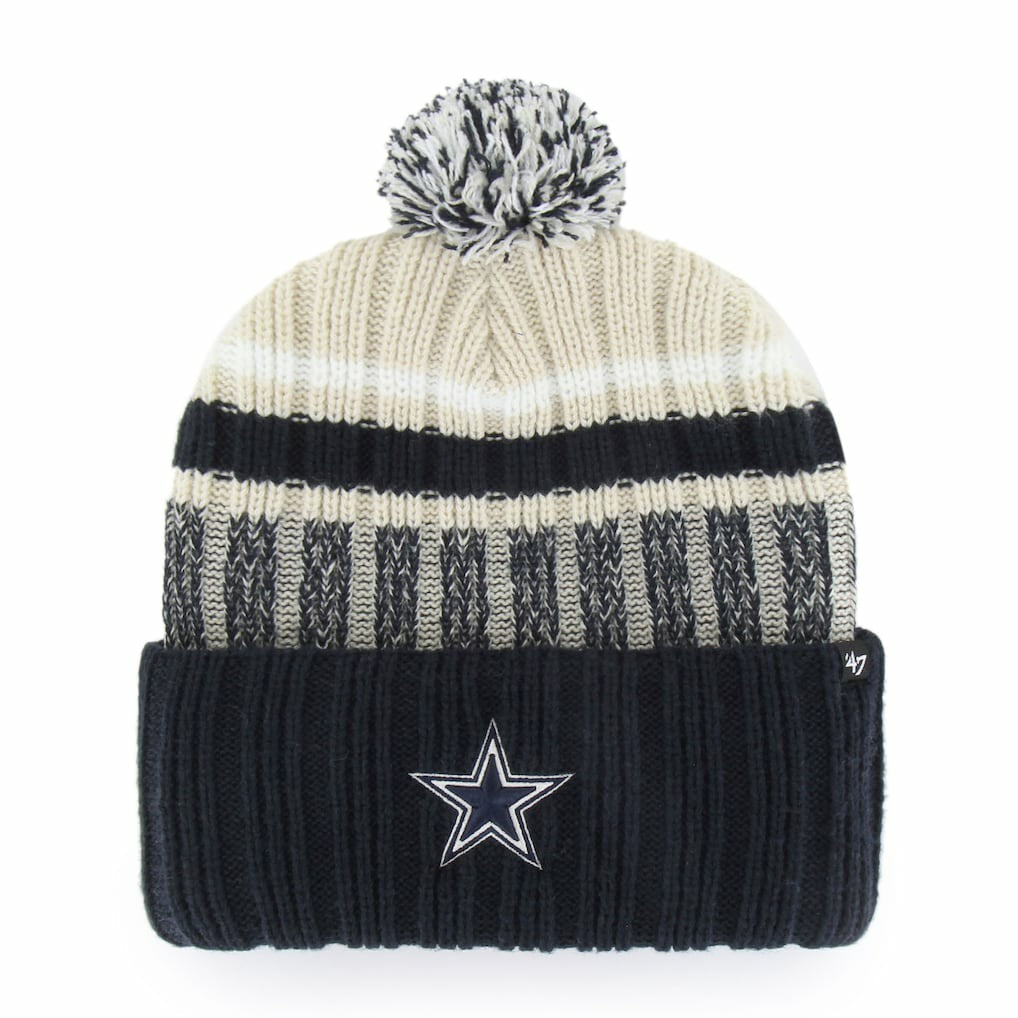 NFL Dallas Cowboys '47 Long Range Cuffed Knit Hat with Pom