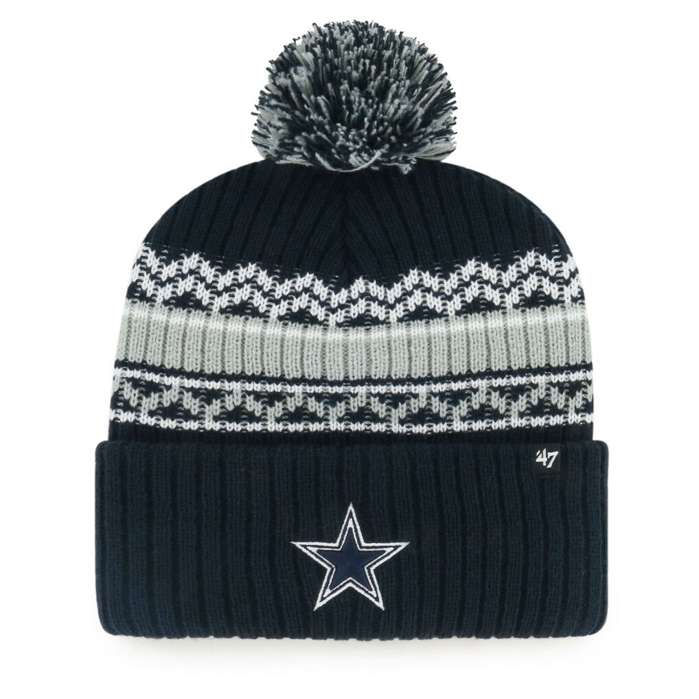 NFL Dallas Cowboys '47 Youth Polar Vortex Cuffed Knit Hat with Pom