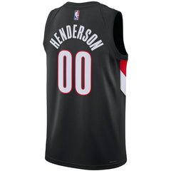 Scoot Henderson Portland Trail Blazers Unisex Swingman Jersey - Icon Edition - Black | Nike for sale