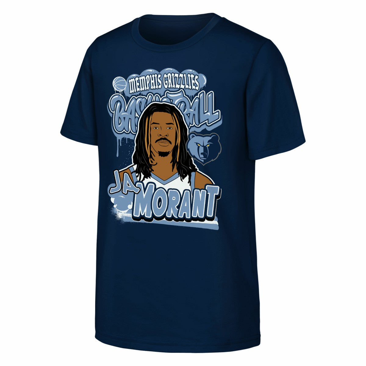Ja Morant Memphis Grizzlies Outerstuff Youth Baller T-Shirt - Navy outlet