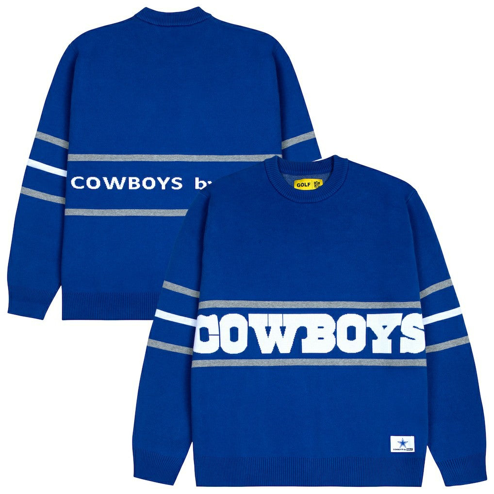 NFL Dallas Cowboys GOLF WANG Jacquard Pullover Sweater