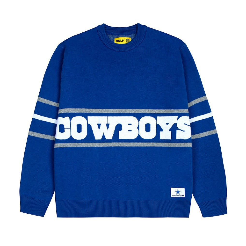 NFL Dallas Cowboys GOLF WANG Jacquard Pullover Sweater