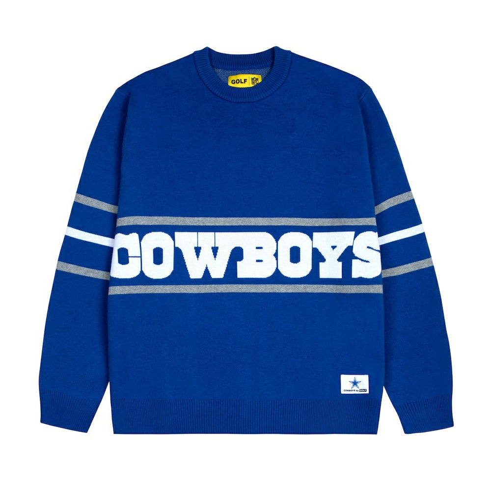 NFL Dallas Cowboys GOLF WANG Jacquard Pullover Sweater
