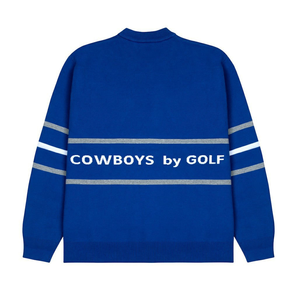 NFL Dallas Cowboys GOLF WANG Jacquard Pullover Sweater