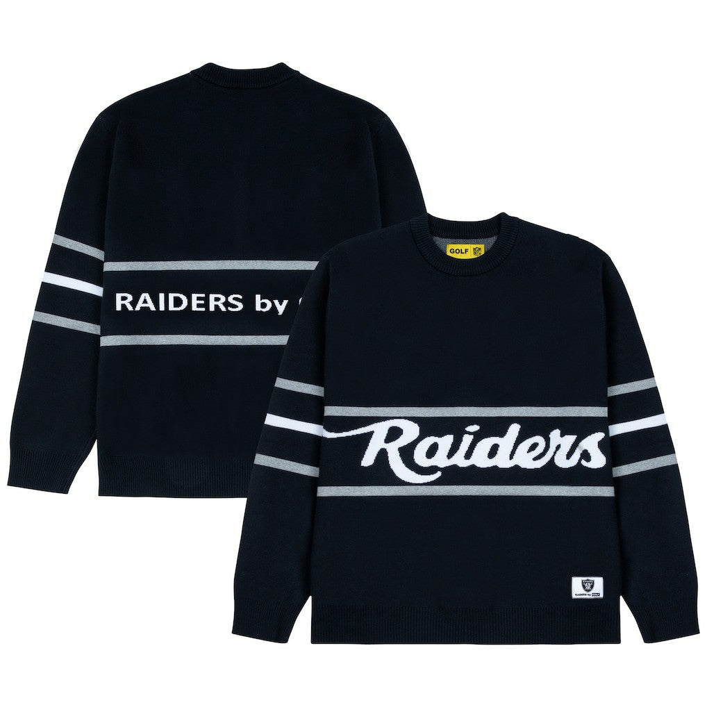 NFL Las Vegas Raiders GOLF WANG Jacquard Pullover Sweater