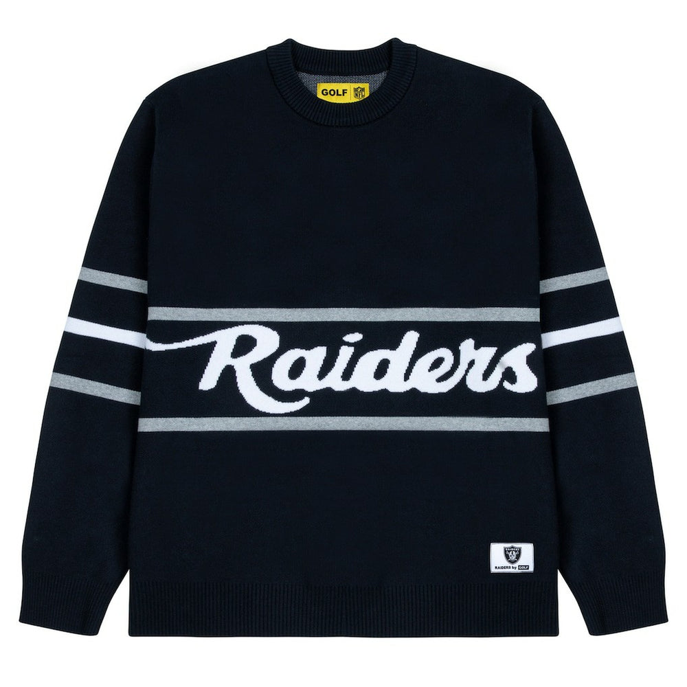 NFL Las Vegas Raiders GOLF WANG Jacquard Pullover Sweater