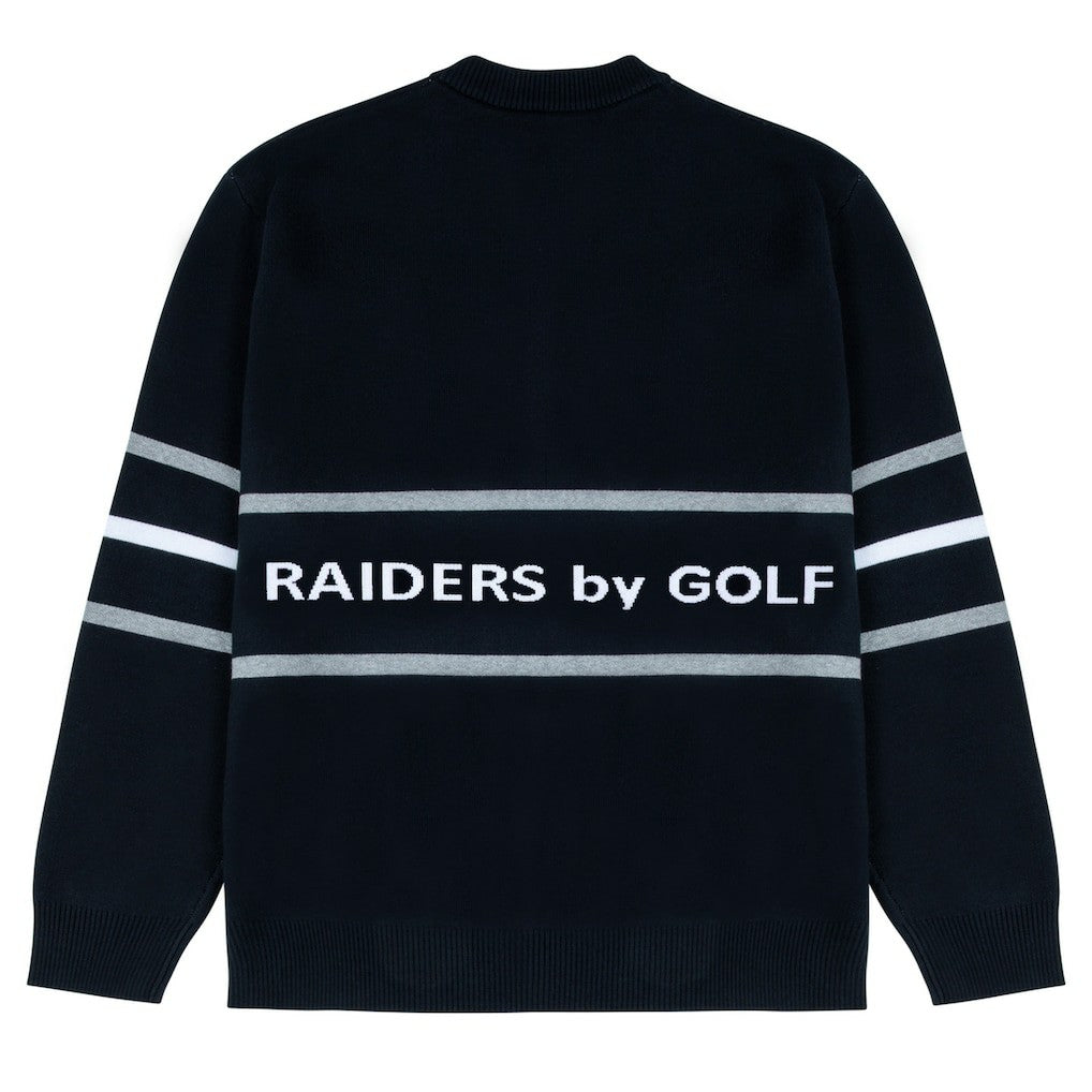 NFL Las Vegas Raiders GOLF WANG Jacquard Pullover Sweater