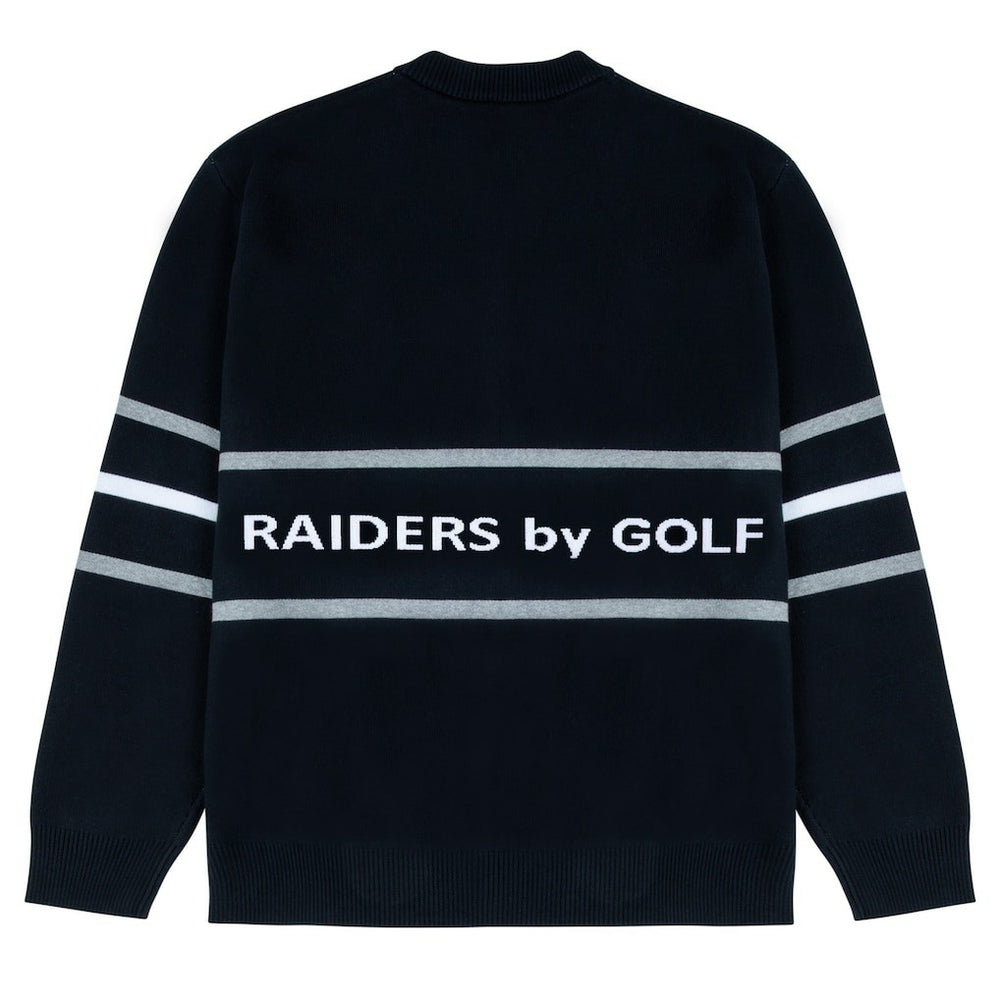 NFL Las Vegas Raiders GOLF WANG Jacquard Pullover Sweater