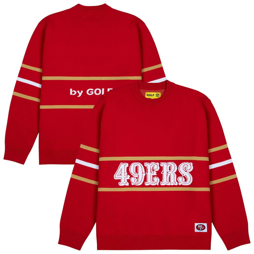 NFL San Francisco 49ers GOLF WANG Jacquard Pullover Sweater