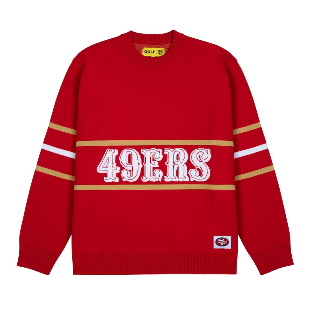 NFL San Francisco 49ers GOLF WANG Jacquard Pullover Sweater