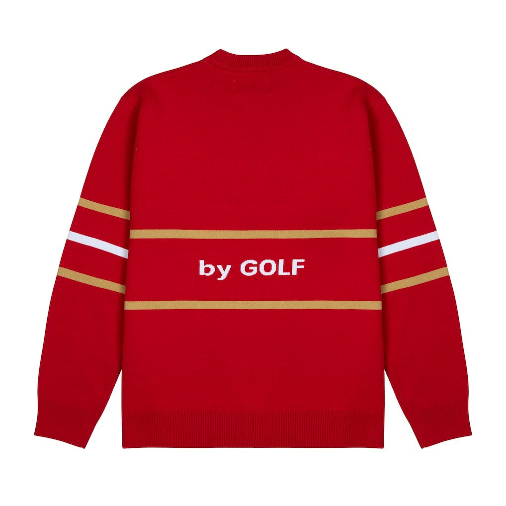 NFL San Francisco 49ers GOLF WANG Jacquard Pullover Sweater