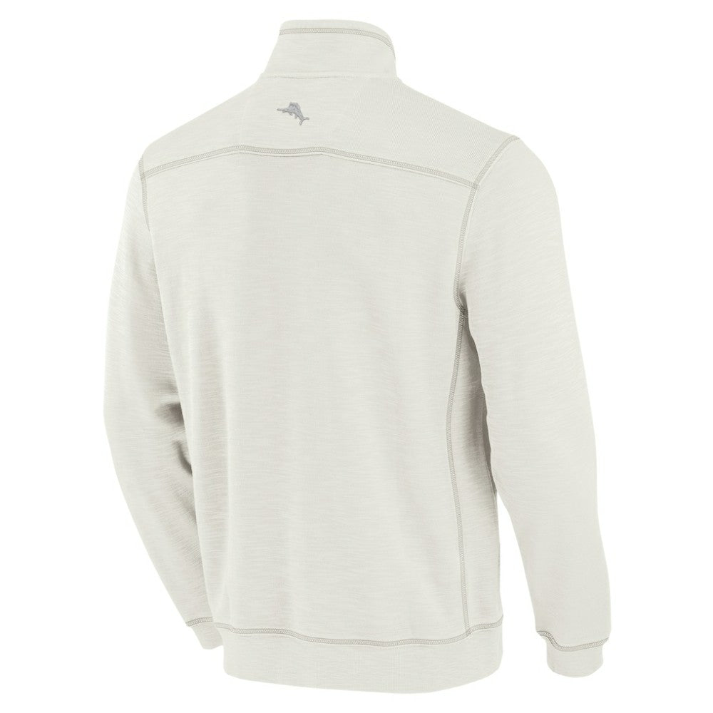 Baltimore Orioles Tommy Bahama Sport Tobago Bay Tri-Blend Half-Zip Sweatshirt - Cream