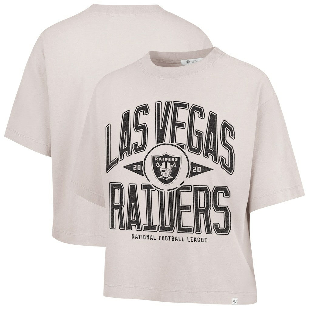 NFL Las Vegas Raiders '47 Women's Cropped Windthrow Ravine T-Shirt