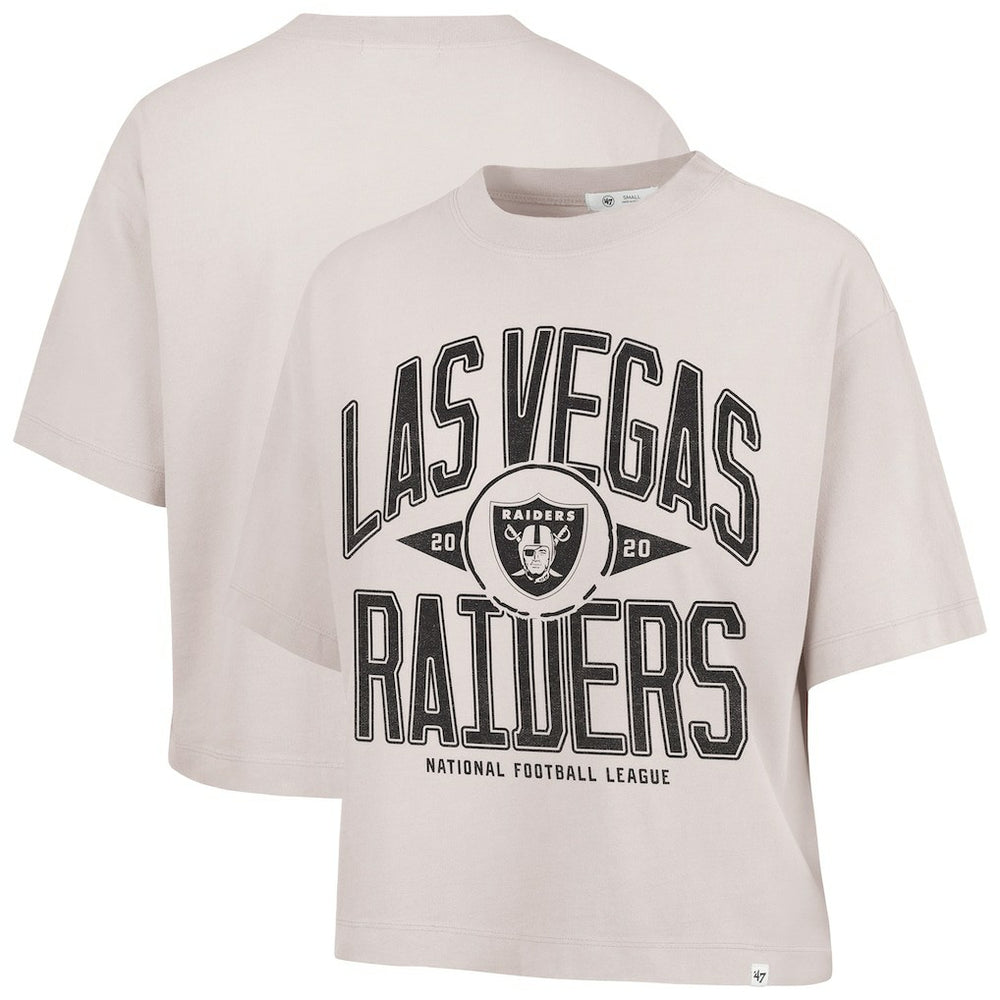 NFL Las Vegas Raiders '47 Women's Cropped Windthrow Ravine T-Shirt
