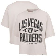 NFL Las Vegas Raiders '47 Women's Cropped Windthrow Ravine T-Shirt