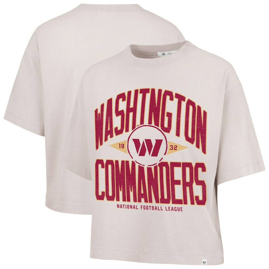 NFL Washington Commanders '47 Women's Cropped Windthrow Ravine T-Shirt