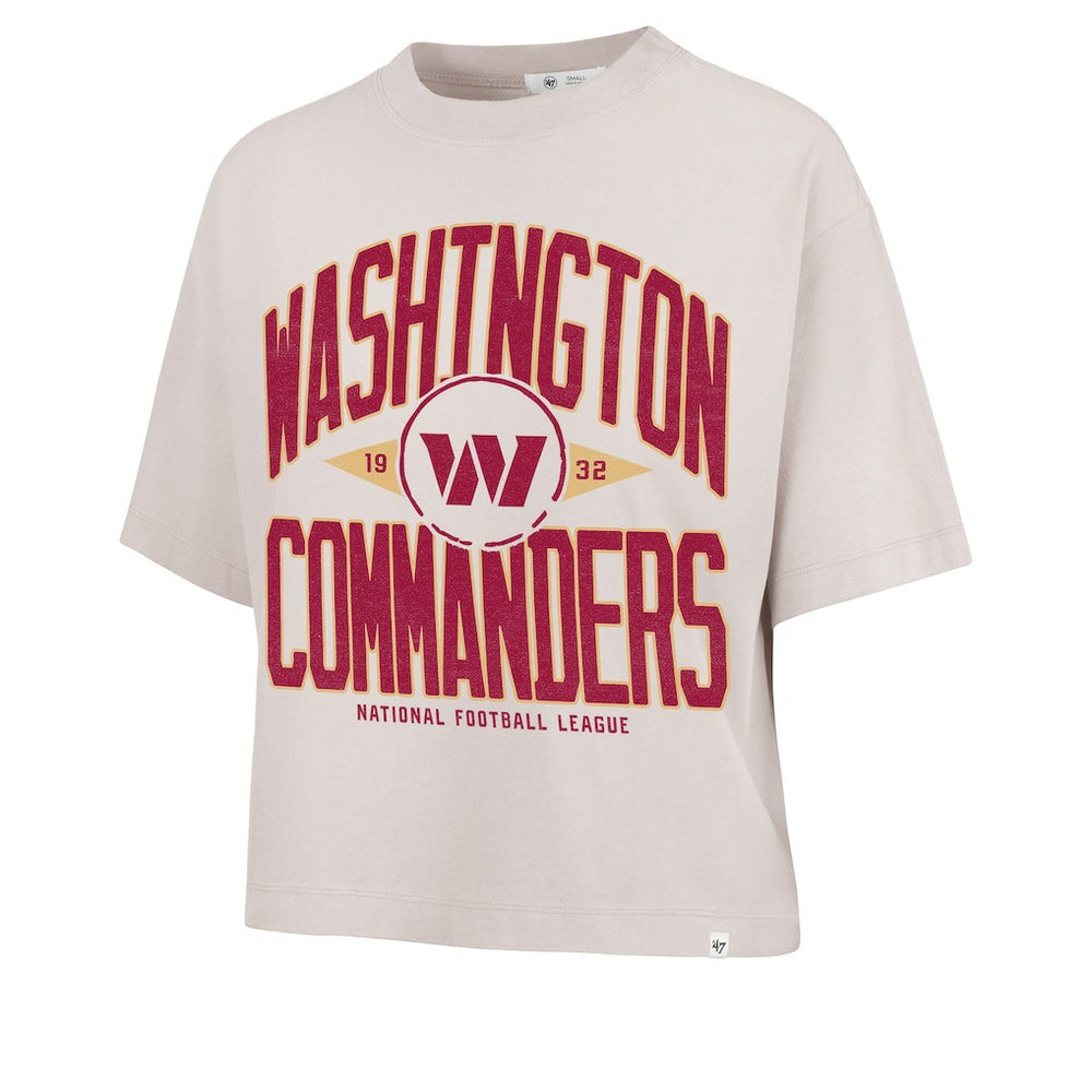NFL Washington Commanders '47 Women's Cropped Windthrow Ravine T-Shirt