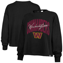 NFL Washington Commanders '47 Women's Muse Sydney Long Sleeve Cropped T-Shirt