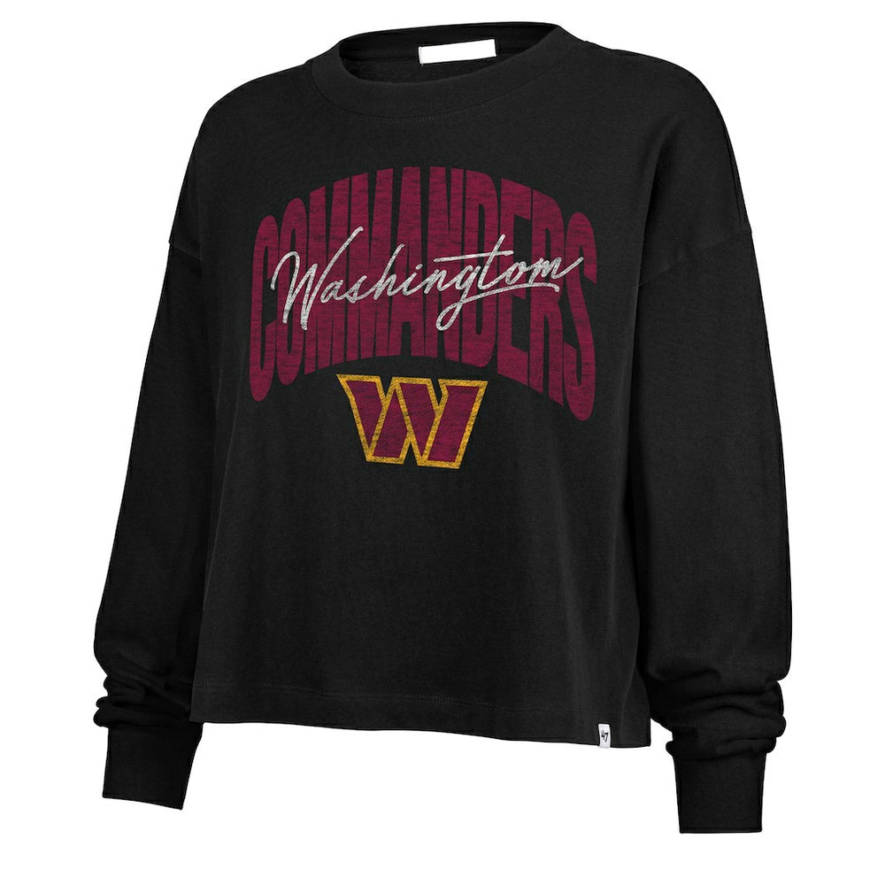NFL Washington Commanders '47 Women's Muse Sydney Long Sleeve Cropped T-Shirt