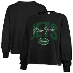 NFL New York Jets '47 Women's Muse Sydney Long Sleeve Cropped T-Shirt