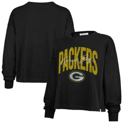 NFL Green Bay Packers '47 Women's Muse Sydney Long Sleeve Cropped T-Shirt