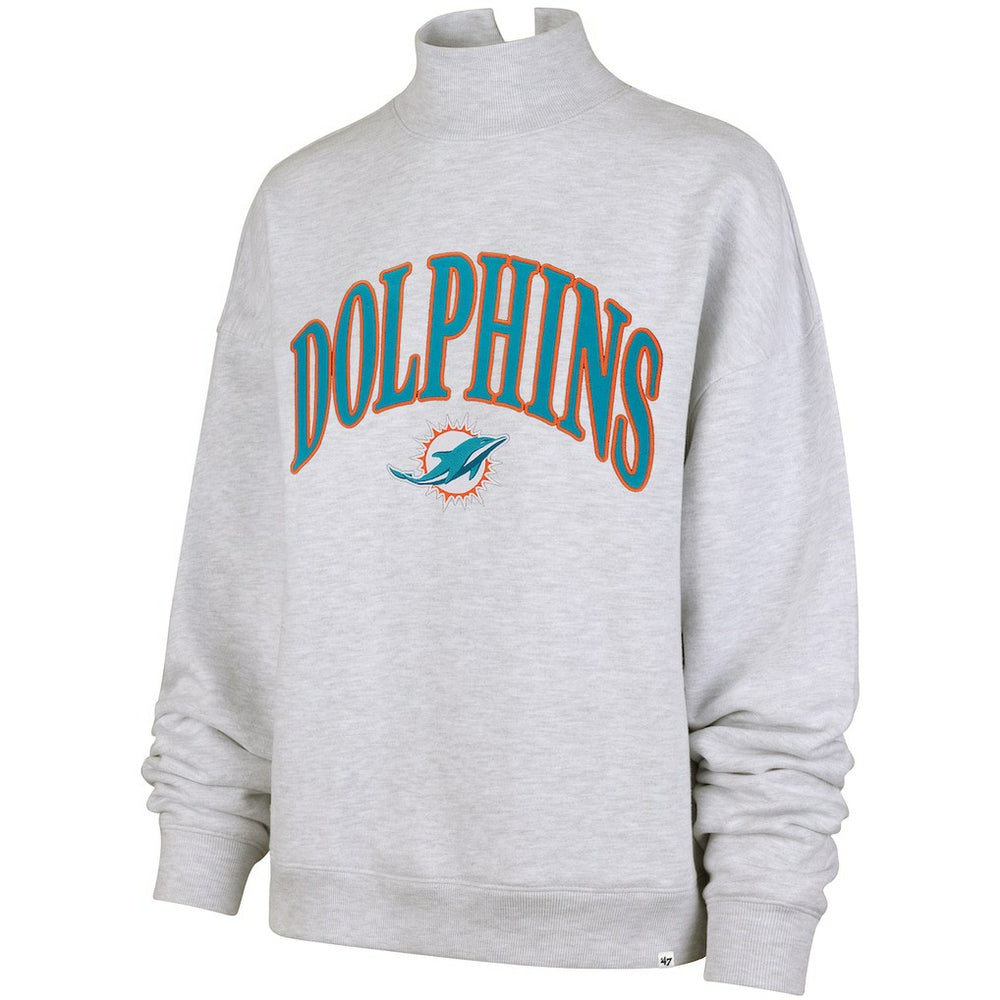 NFL Miami Dolphins '47 Women's Vantage Mock Neck Pullover Sweatshirt