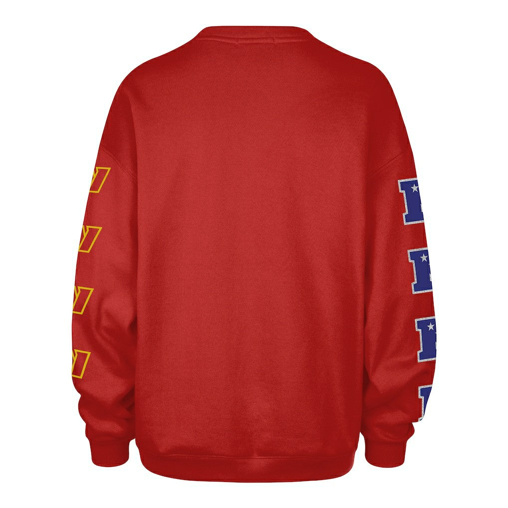 NFL Washington Commanders '47 Women's Go Big Oversized Pullover Sweatshirt
