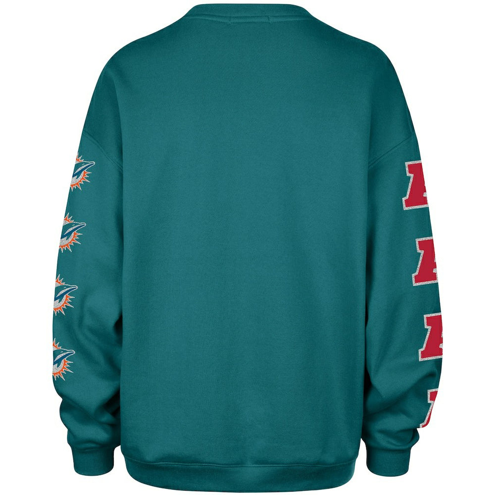 NFL Miami Dolphins '47 Women's Go Big Oversized Pullover Sweatshirt