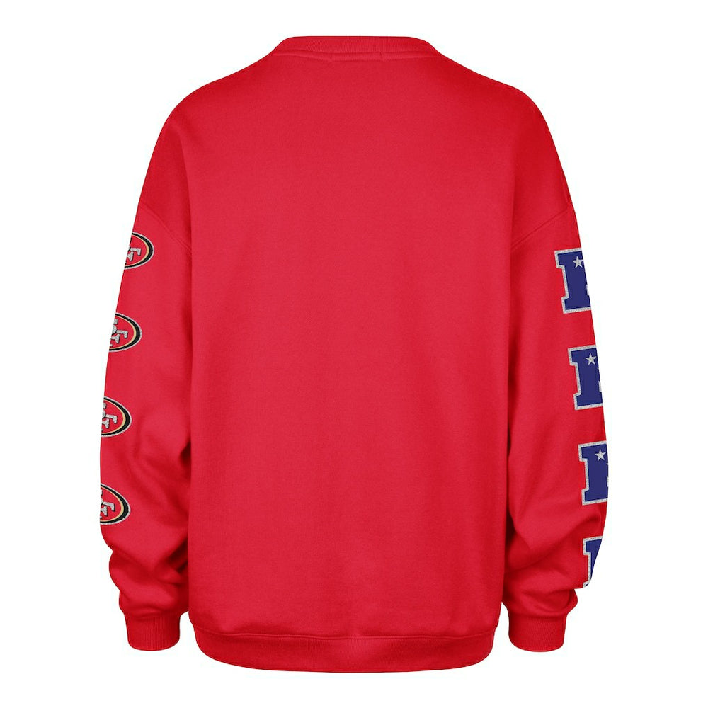 NFL San Francisco 49ers '47 Women's Go Big Oversized Pullover Sweatshirt