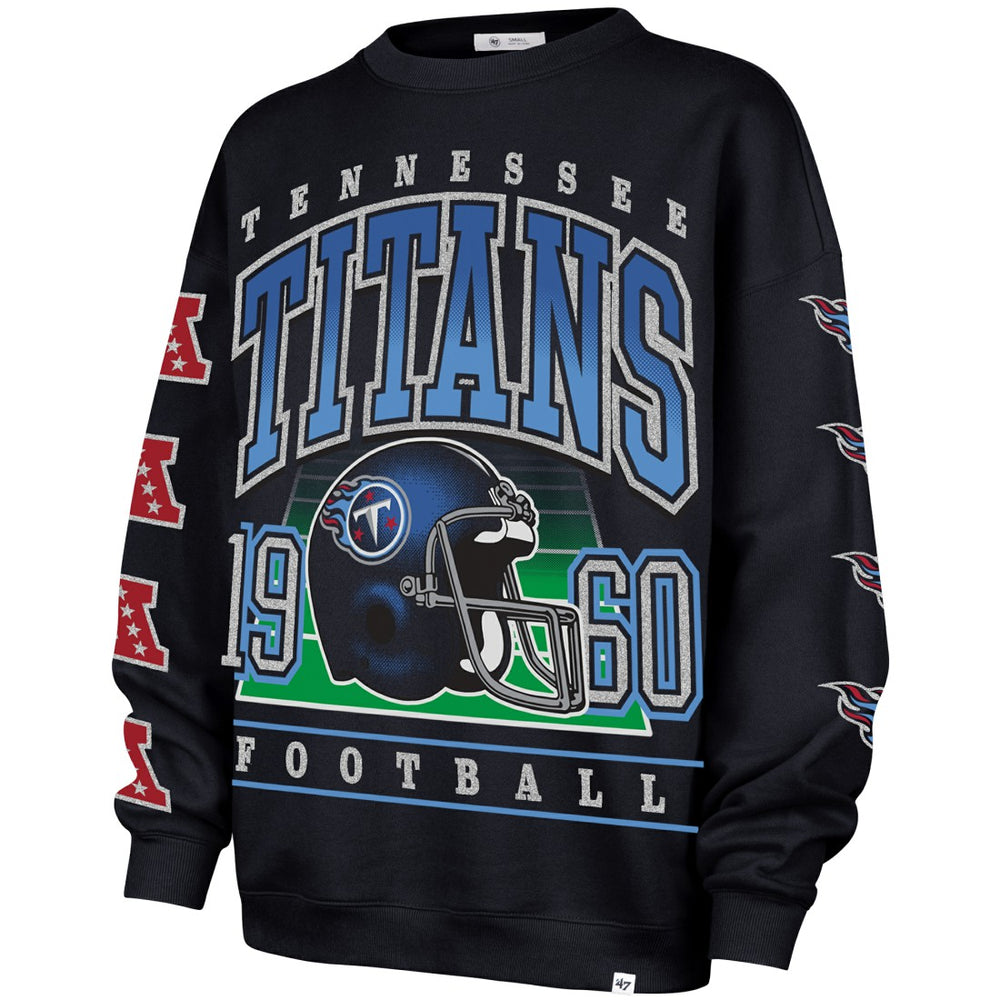 NFL Tennessee Titans '47 Women's Go Big Oversized Pullover Sweatshirt