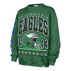 NFL Philadelphia Eagles '47 Women's Go Big Oversized Pullover Sweatshirt