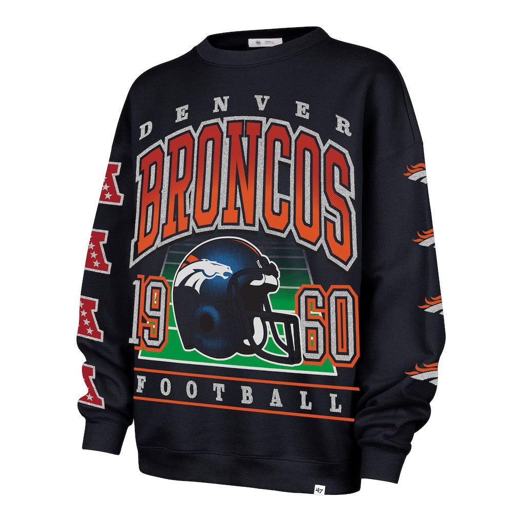 NFL Denver Broncos '47 Women's Go Big Oversized Pullover Sweatshirt