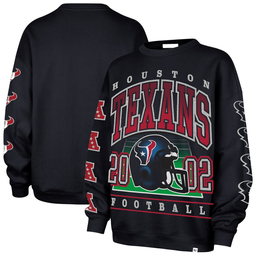 NFL Houston Texans '47 Women's Go Big Oversized Pullover Sweatshirt
