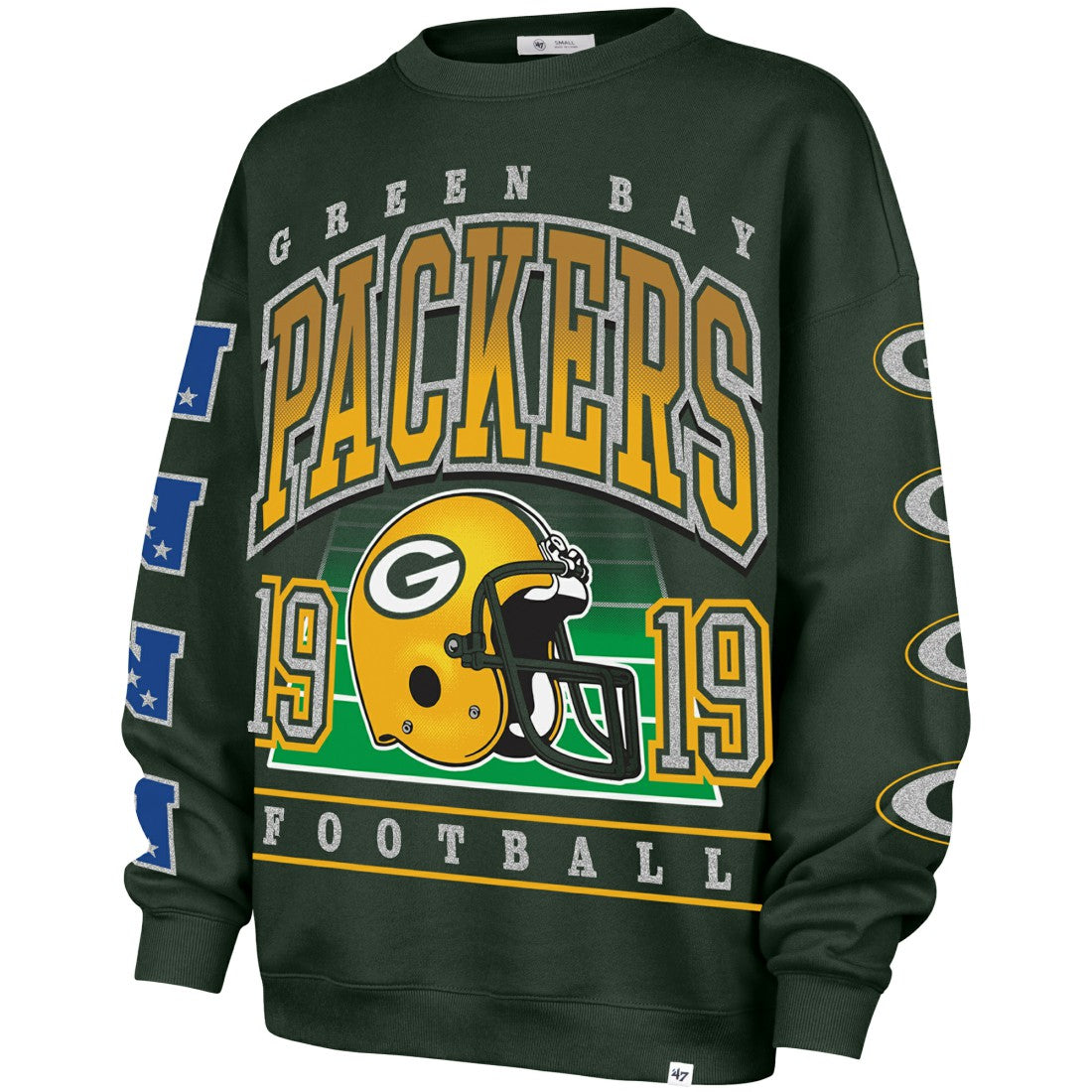 NFL Green Bay Packers '47 Women's Go Big Oversized Pullover Sweatshirt