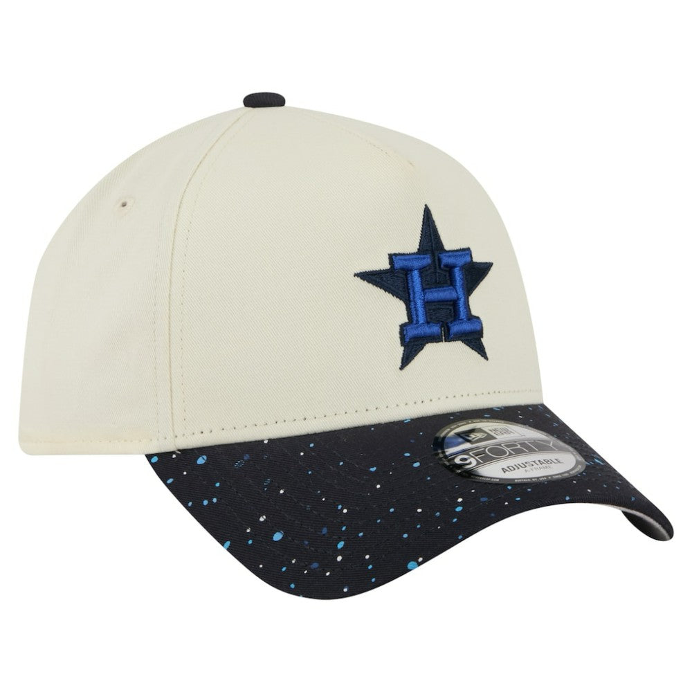Houston Astros Speckle A-Frame 9FORTY Adjustable Hat - Cream | New Era