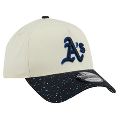Athletics Speckle A-Frame 9FORTY Adjustable Hat - Cream | New Era