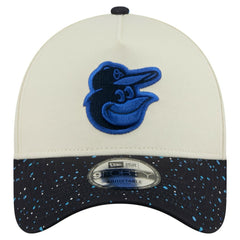 Baltimore Orioles Speckle A-Frame 9FORTY Adjustable Hat - Cream | New Era