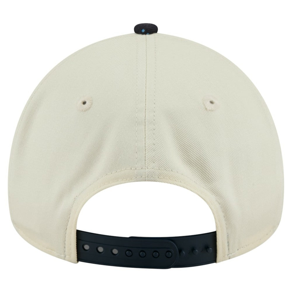 Atlanta Braves Speckle A-Frame 9FORTY Adjustable Hat - Cream | New Era